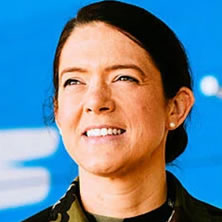 Captain Eva Balfe of the Irish Air Corps Communications & Information Services Squadron